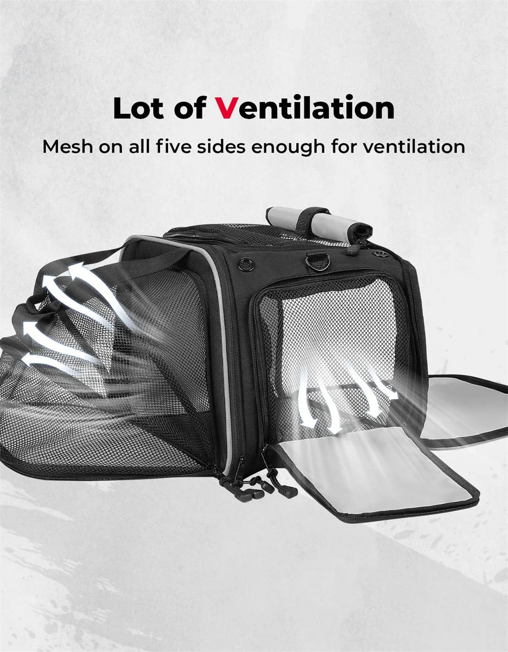 Motorcycle Pet Bag 20lbs Dog/Cat Carrier Bag Airline Approved Pet Travel Carrier Bag Portable Folding Pet Cat Dog Travel Carrier