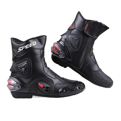 Motorcycle Boots Microfiber Leather Motorbike Anticollision Foot Ankle Protec... | Henderson Shop