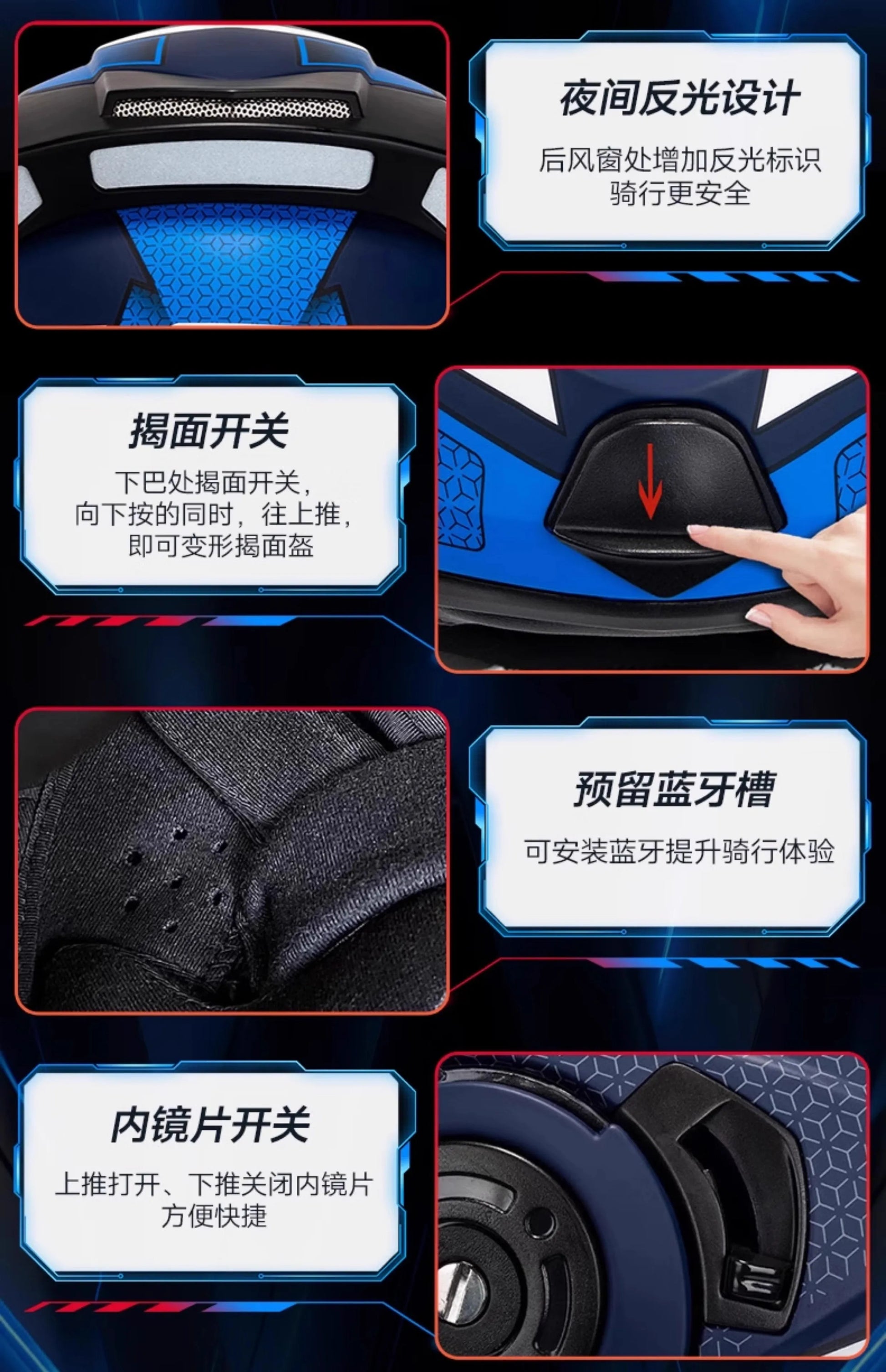 Hendersonshop Original LS2 FF345 Motorcycle Helmet Flip Up Full Face Casque