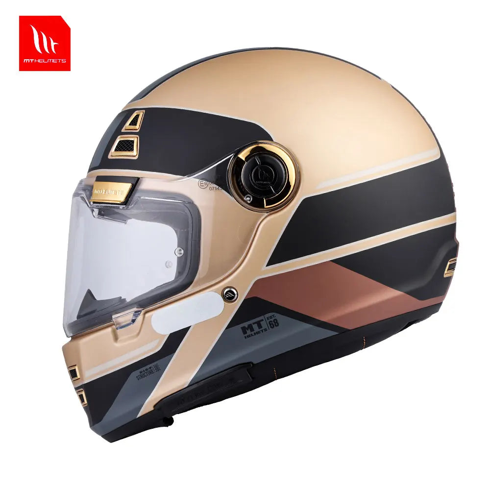 Motorcycle Retro Mt Helmet Spain Jarama Single Visor Dual D-Ring Buckle - View 16 | Henderson Shop