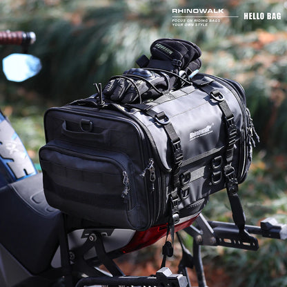 Rhinowalk Travel Luggage Bag - detail view showing motorcycle luggage bag features and details