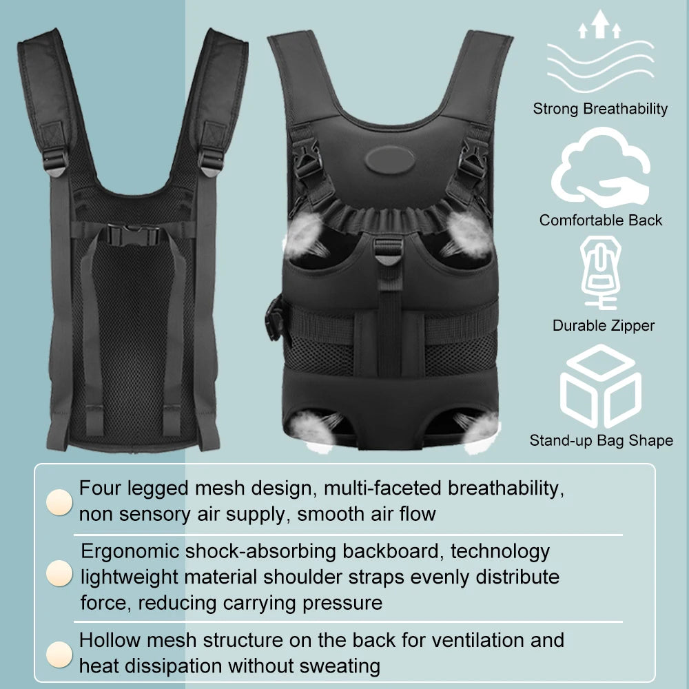 Pet Carry Portable Bag Puppy Adjustable Front Backpack Outdoor Travel Pets Ventilated Saddlebag Universal For Motorcycle Riding