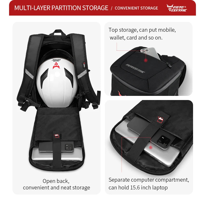 Motorcycle Helmet | Waterproof & Reflective - View 12 | Henderson Shop