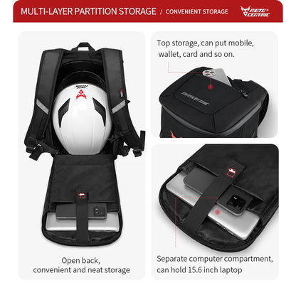 Motorcycle Helmet | Waterproof & Reflective - View 12 | Henderson Shop