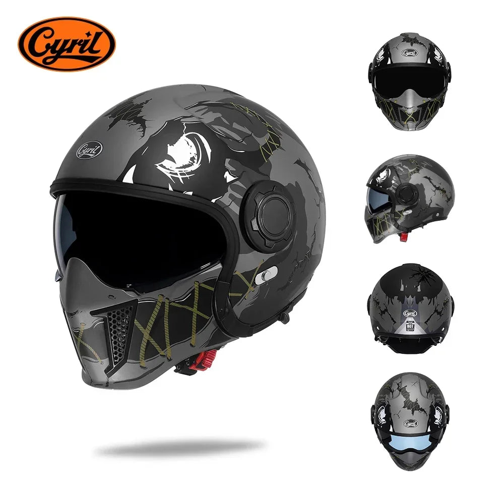 Hendersonshop Full Face Open Face Motorcycle Helmet Motorbike Street Bike Helmets