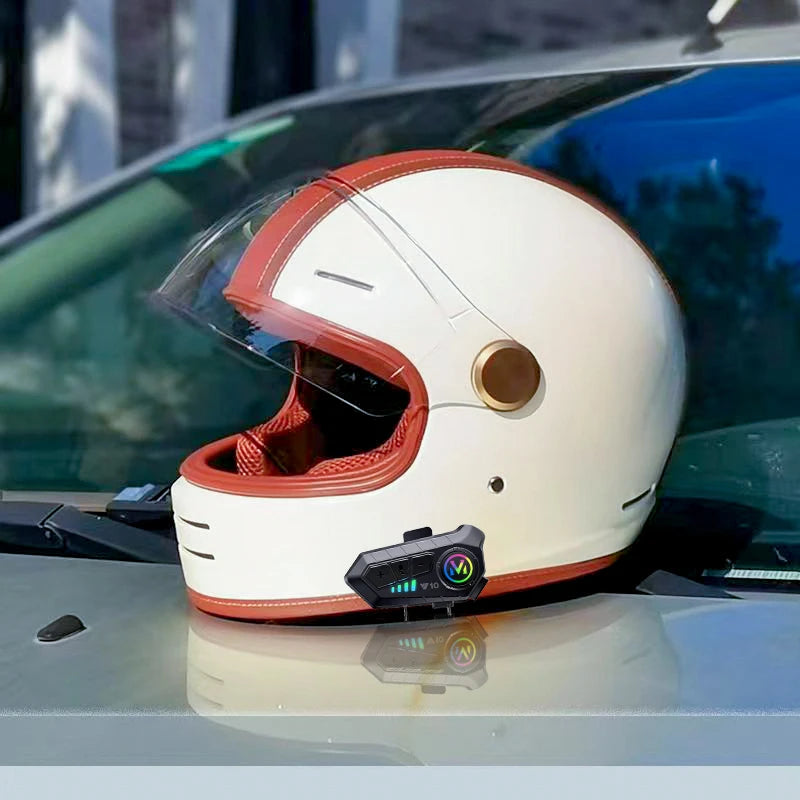 Full Face Motorcycle Helmet | DOT Certified & Bluetooth - View 22 | Henderson Shop