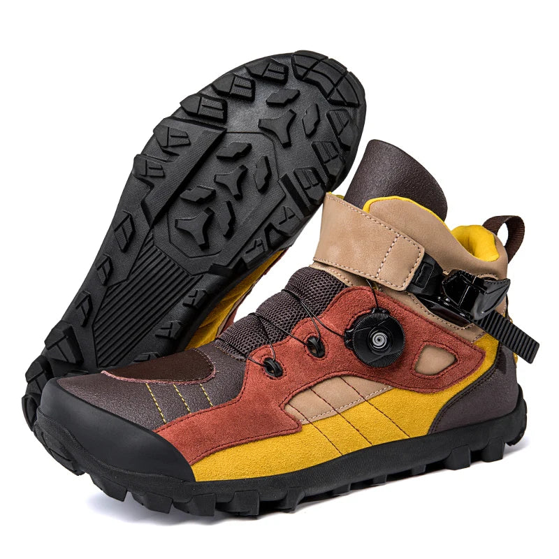 Hendersonshop Motorcycle boots Casual men's motorcycle shoes Motorcycle riding shoes Leather