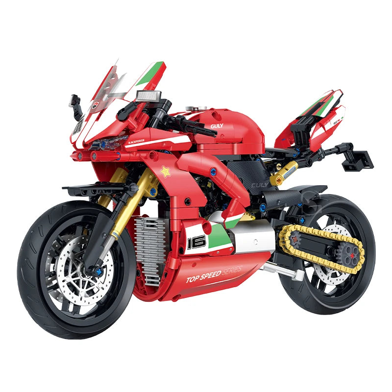 500+pcs 1:8 technology motorcycle block model;highly simulate the original ca... | Henderson Shop