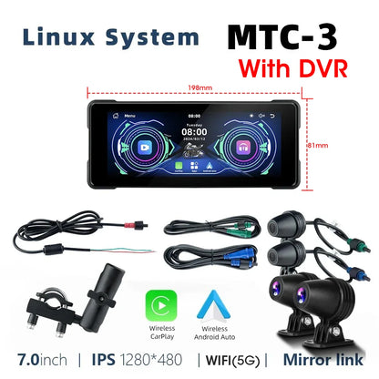 Srnubi 7" Motorcycle GPS Navigator | Waterproof & CarPlay - View 47 | Henderson Shop