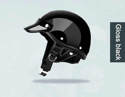 Vintage Half Face Helmet | DOT Certified & Half Face - View 14 | Henderson Shop