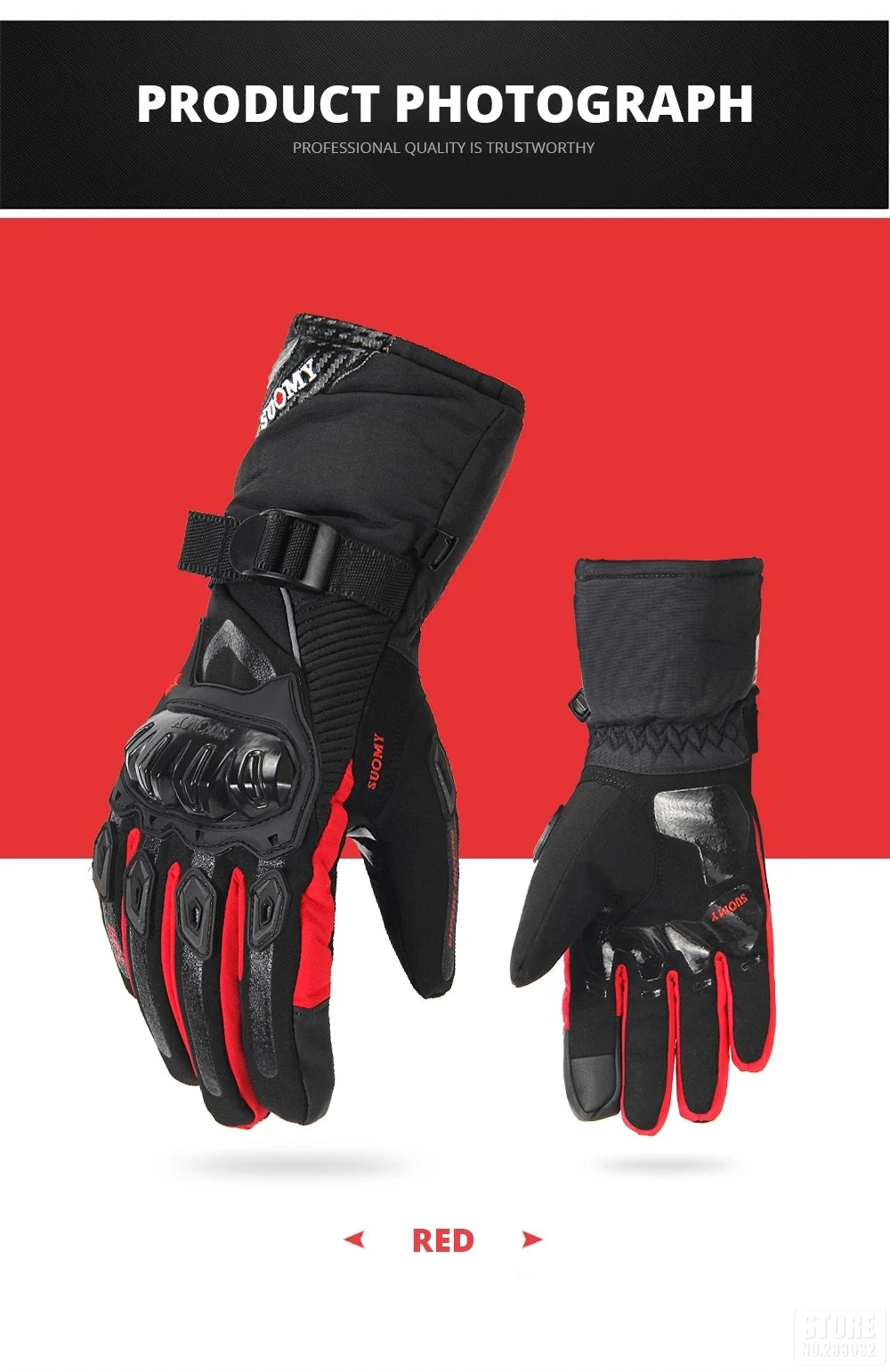 Winter Motorcycle Gloves | Waterproof & Winter - View 23 | Henderson Shop