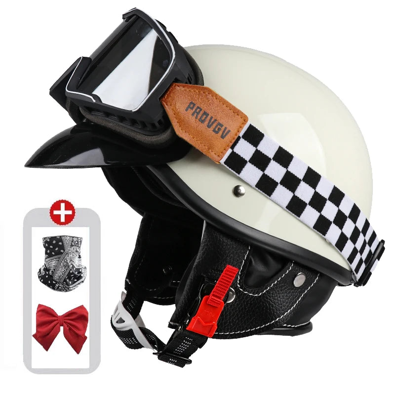 Vintage Half Face Helmet | Bluetooth - View 25 | Henderson Shop