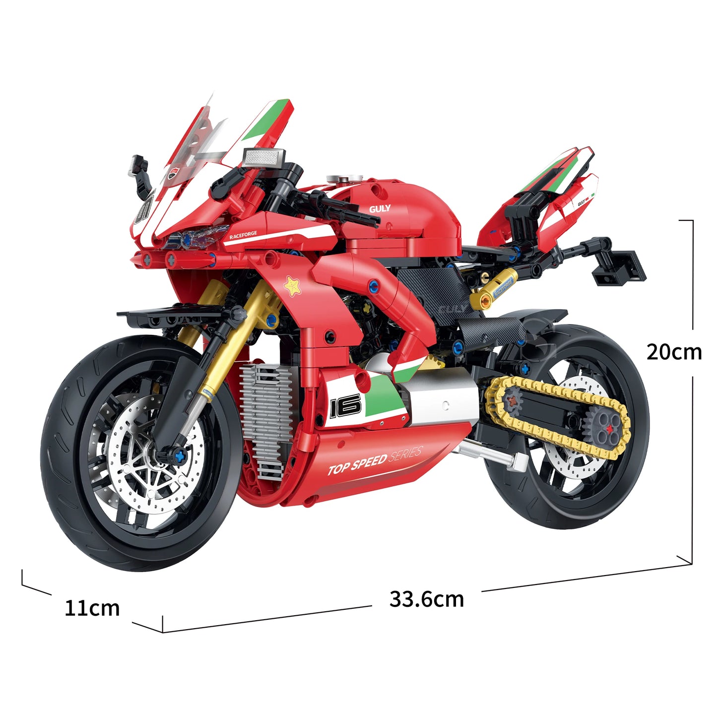 500+pcs 1:8 technology motorcycle block model;highly simulate the original ca... | Henderson Shop