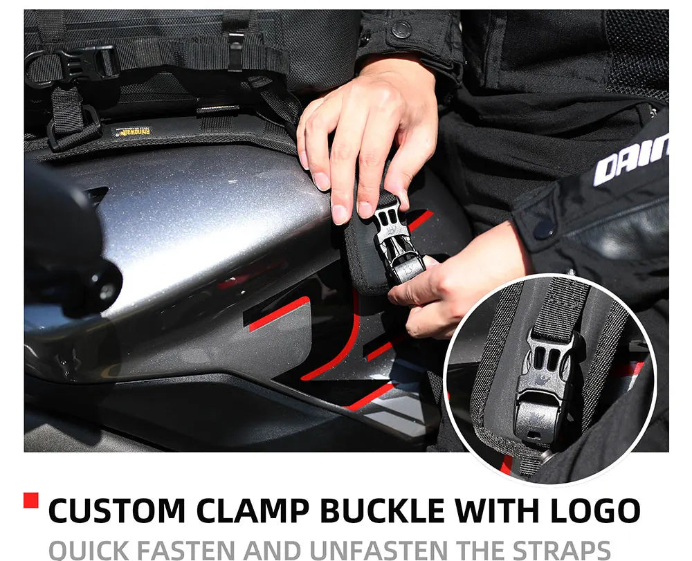 Rhinowalk Tank Bag - accessory detail showing motorcycle tank bag features and details