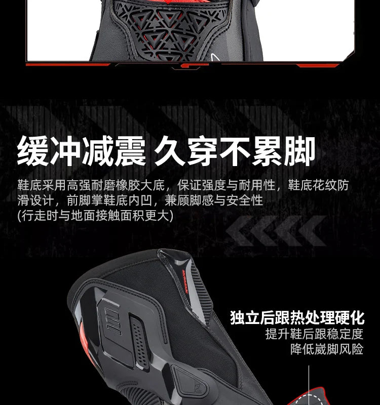 DUHAN New Motorcycle Boots Wear Resistant And Anti Fall Motorcycle Riding Boots Men Motocross Racing Boots