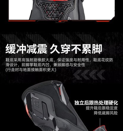 DUHAN New Motorcycle Boots Wear Resistant And Anti Fall Motorcycle Riding Boots Men Motocross Racing Boots