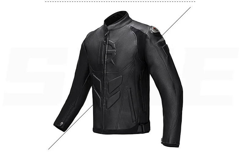 Leather Motorcycle Jacket Men's Chaqueta Moto Waterproof Moto Suit Motorbike ... | Henderson Shop