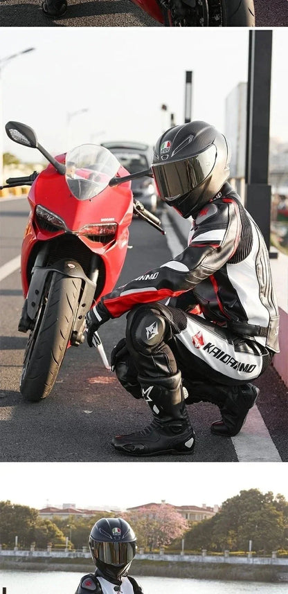 Hendersonshop Motorcycle Jacket Male Waterproof Winter Warm Racing Suit Motorcycle Female