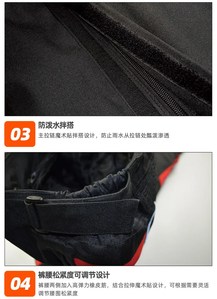 Hendersonshop Men's Biker Jacket Wear-Resistant Motorcycle Jacket Waterproof Motorcyclist Motorcycle Accessories