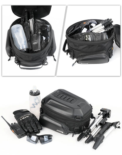 Rhinowalk Hard Shell Pannier - additional view showing motorcycle pannier bag features and details