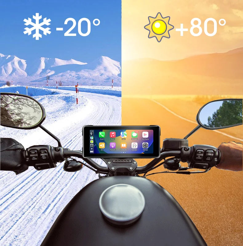 Srnubi 7" Motorcycle GPS Navigator | Waterproof & CarPlay - View 4 | Henderson Shop