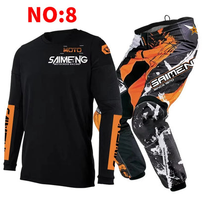 motocross set for child MX Jersey and Pants children Youth MTB DH UTV Enduro MX Gear Set Combo Off Road Racing Suit Dirt Bike