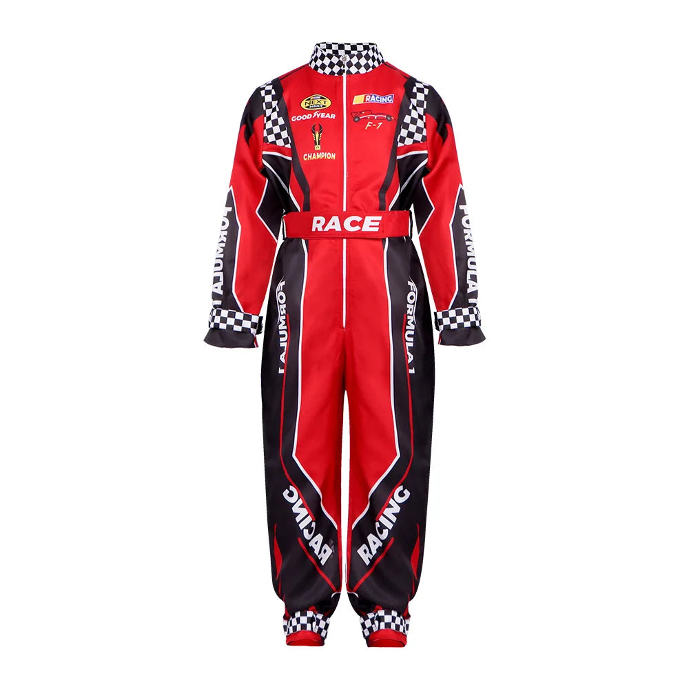 Boy Racer Cosplay Costume Red Classic One-Piece Training Racing