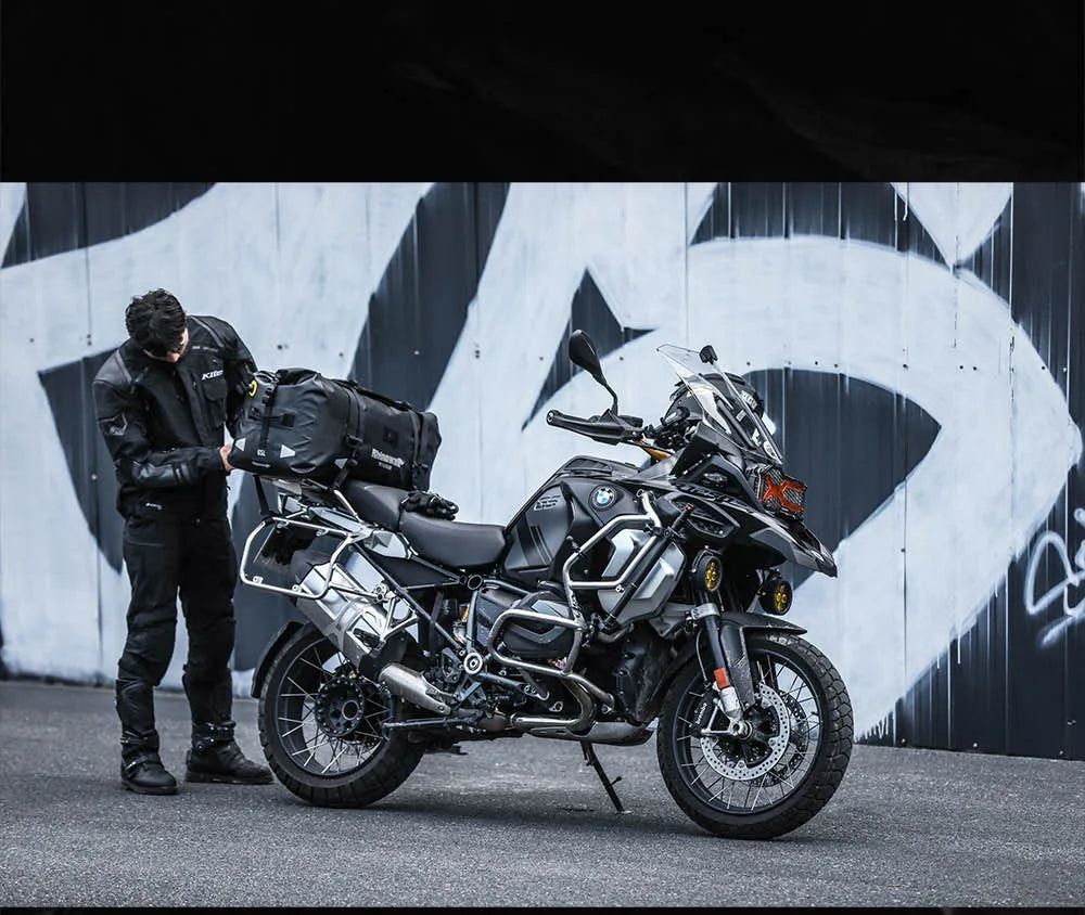 Rhinowalk Motorcycle Tail Bag 20/40/65L Waterproof Motorcycle Backpack Motor Pannier Rear Seat Bag Motorbike Luggage Accessories