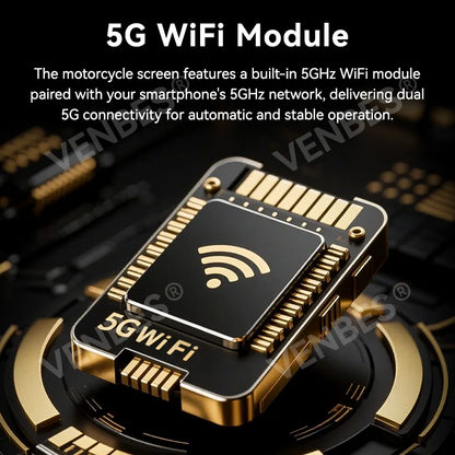 Venbes Motorcycle GPS Navigator | CarPlay & Android Auto - View 15 | Henderson Shop