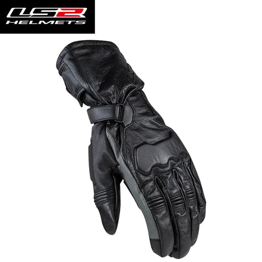 Hendersonshop LS2 MG003 Motorcycle gloves Winter cowhide windproof and waterproof touch