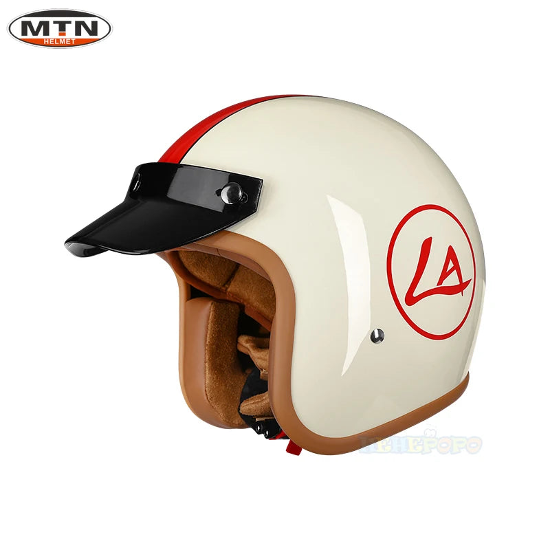 Vintage Half Face Helmet | DOT Certified & Leather - View 20 | Henderson Shop