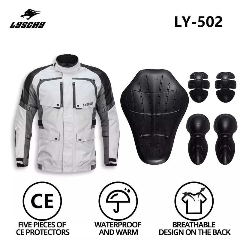 Motorcycle Jacket Pants Suit Waterproof Men Motorbike Riding Moto Jacket Prot... | Henderson Shop