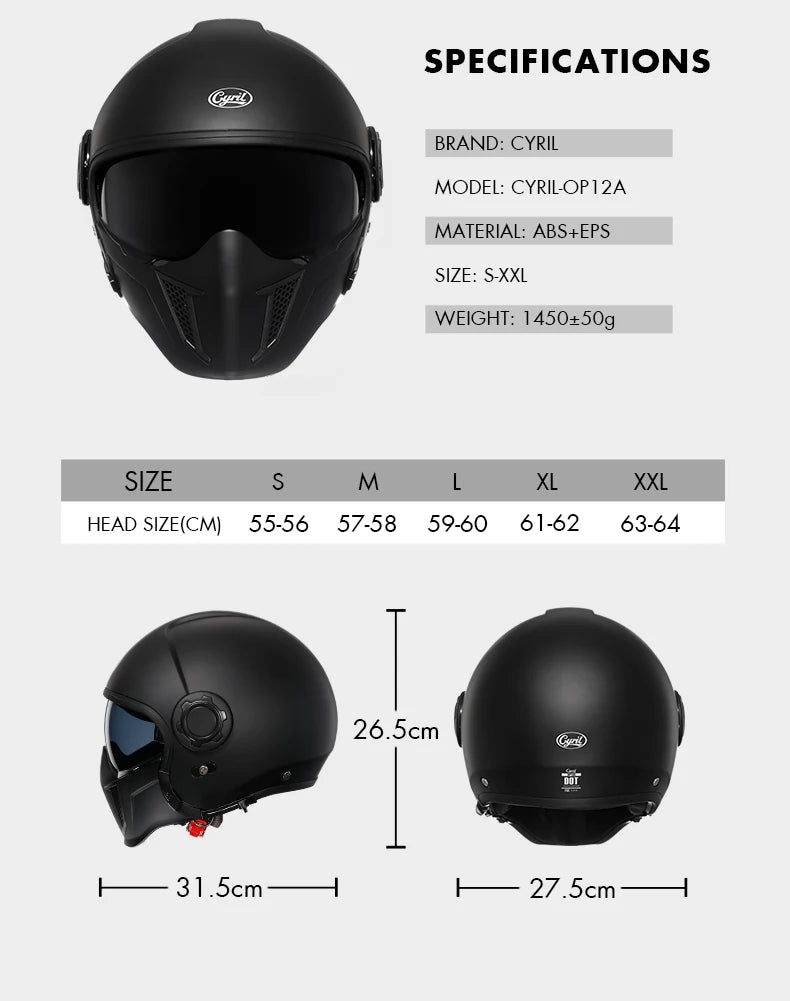Modular Full Face Helmet | DOT Certified & ECE Certified - View 13 | Henderson Shop