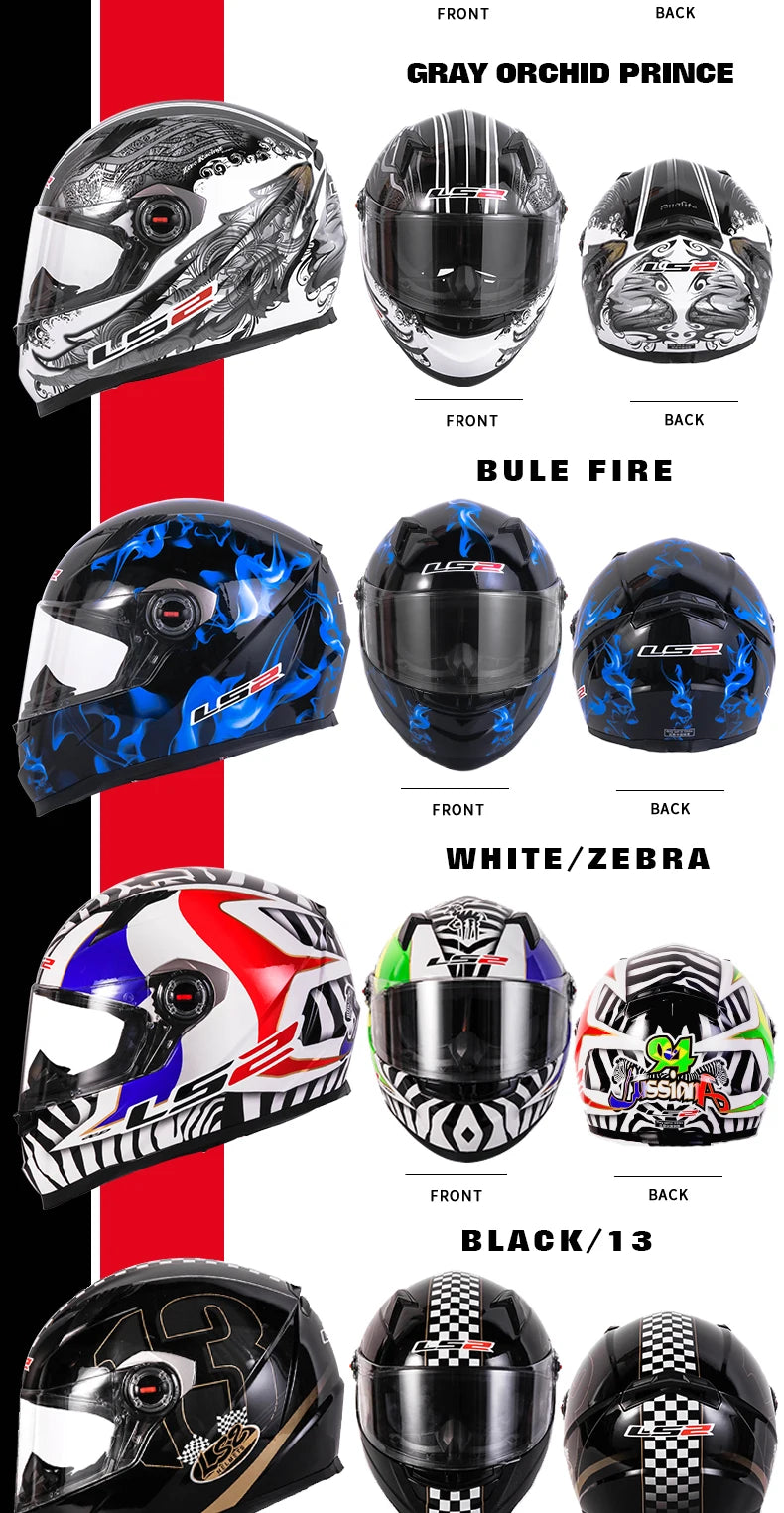 Hendersonshop LS2 Draze Full Face Capacete Masculino For women ls2 FF358