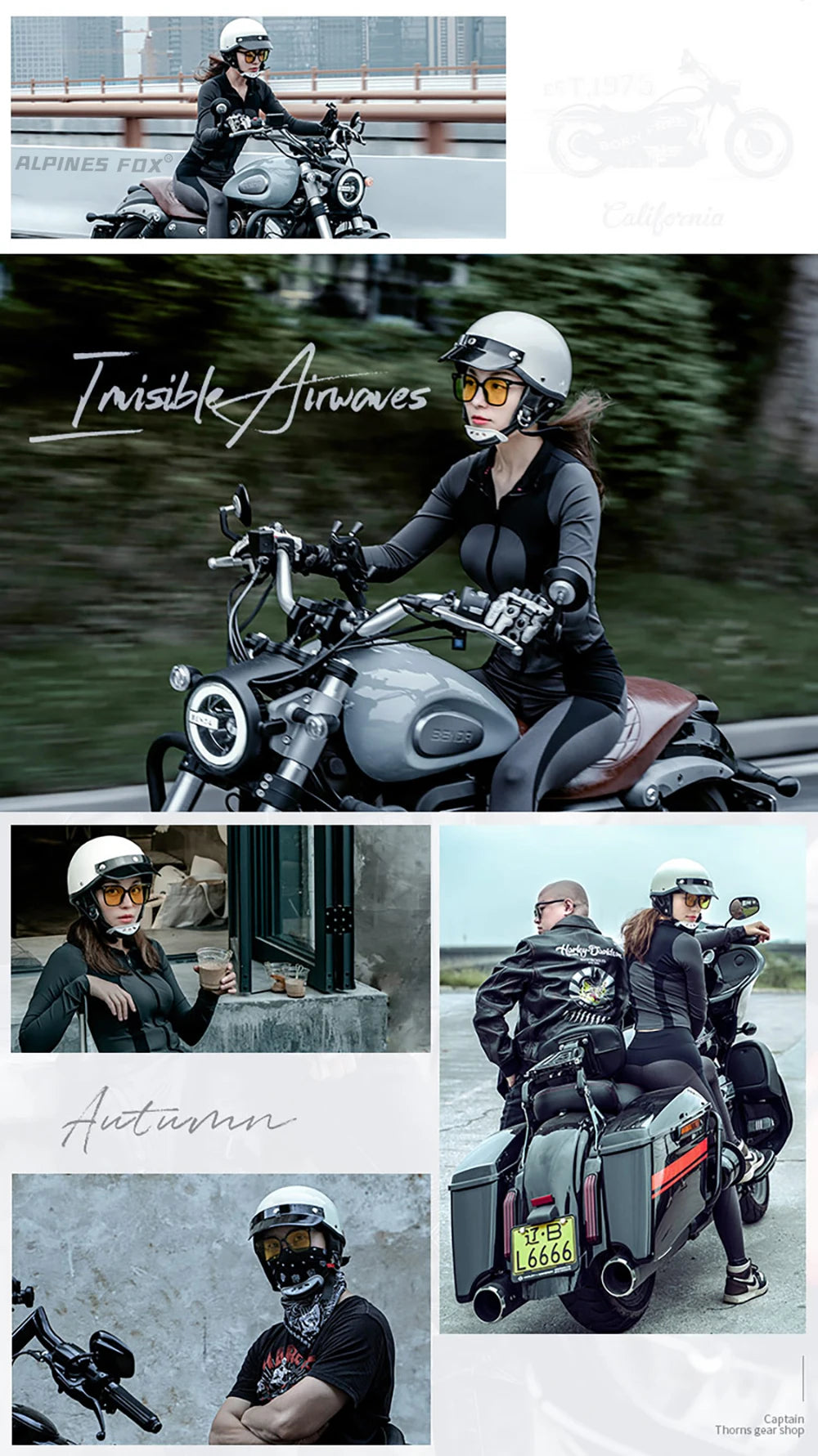 Vintage Half Face Helmet | DOT Certified & Half Face - View 9 | Henderson Shop