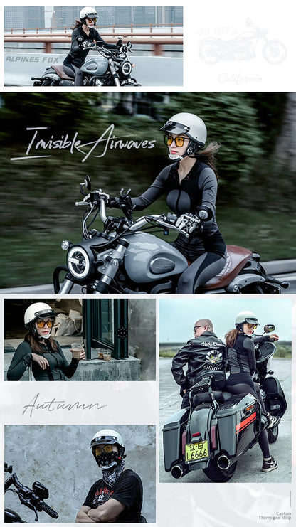 Vintage Half Face Helmet | DOT Certified & Half Face - View 9 | Henderson Shop