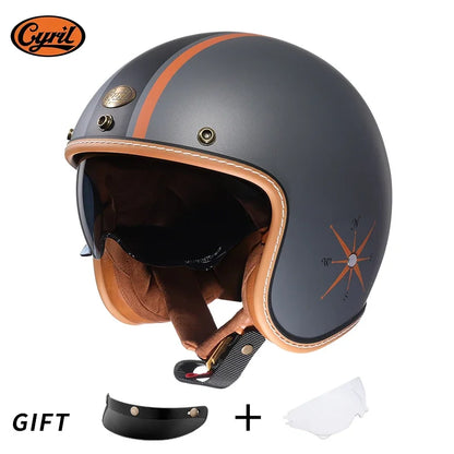 Vintage Half Face Helmet | DOT Certified & ECE Certified - View 29 | Henderson Shop