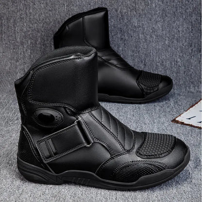 Men's Motorcycle Boots Outdoor Waterproof Motos Cycling Protective Shoes Motocross Off-Road Racing Boots Motorcycle Accessories
