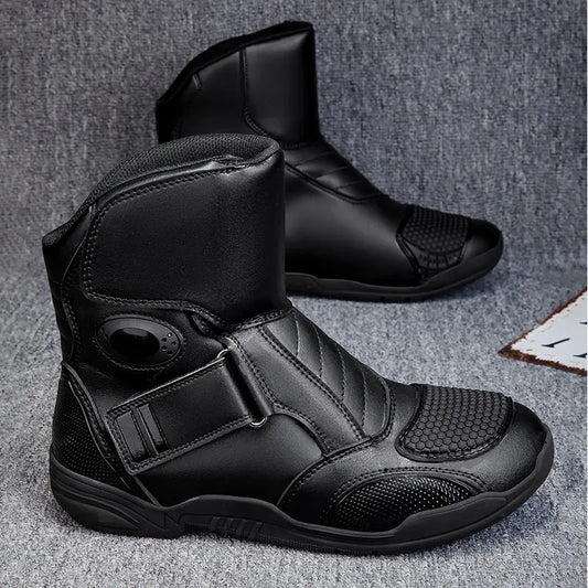 Men's Motorcycle Boots Outdoor Waterproof Motos Cycling Protective Shoes Motocross Off-Road Racing Boots Motorcycle Accessories