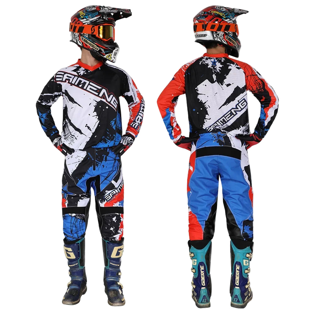 children's enduro motocross gear set mx jersey pants motorcycle kits mtb Off ... | Henderson Shop