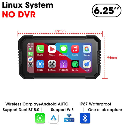 6.25" Motorcycle GPS Navigator | Waterproof & CarPlay - View 31 | Henderson Shop