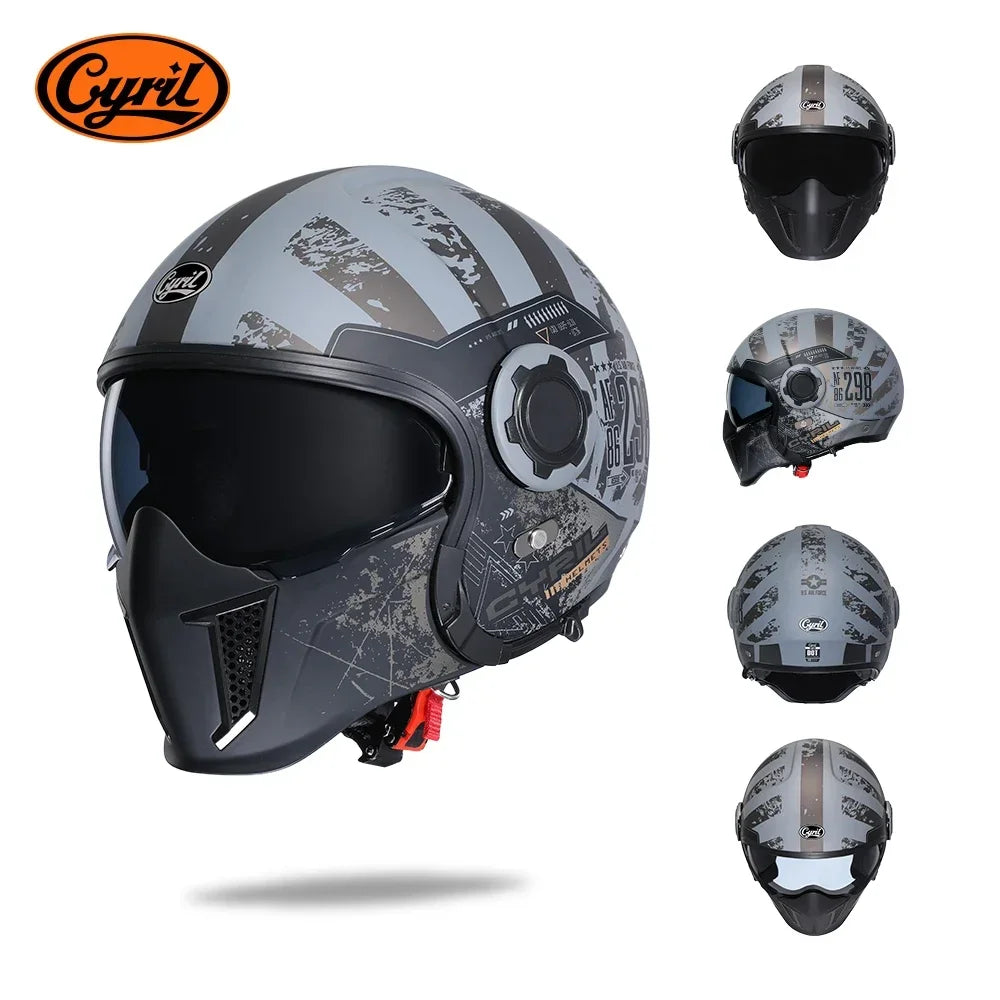 Hendersonshop Full Face Open Face Motorcycle Helmet Motorbike Street Bike Helmets
