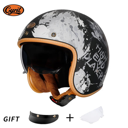 Vintage Half Face Helmet | DOT Certified & ECE Certified - View 20 | Henderson Shop