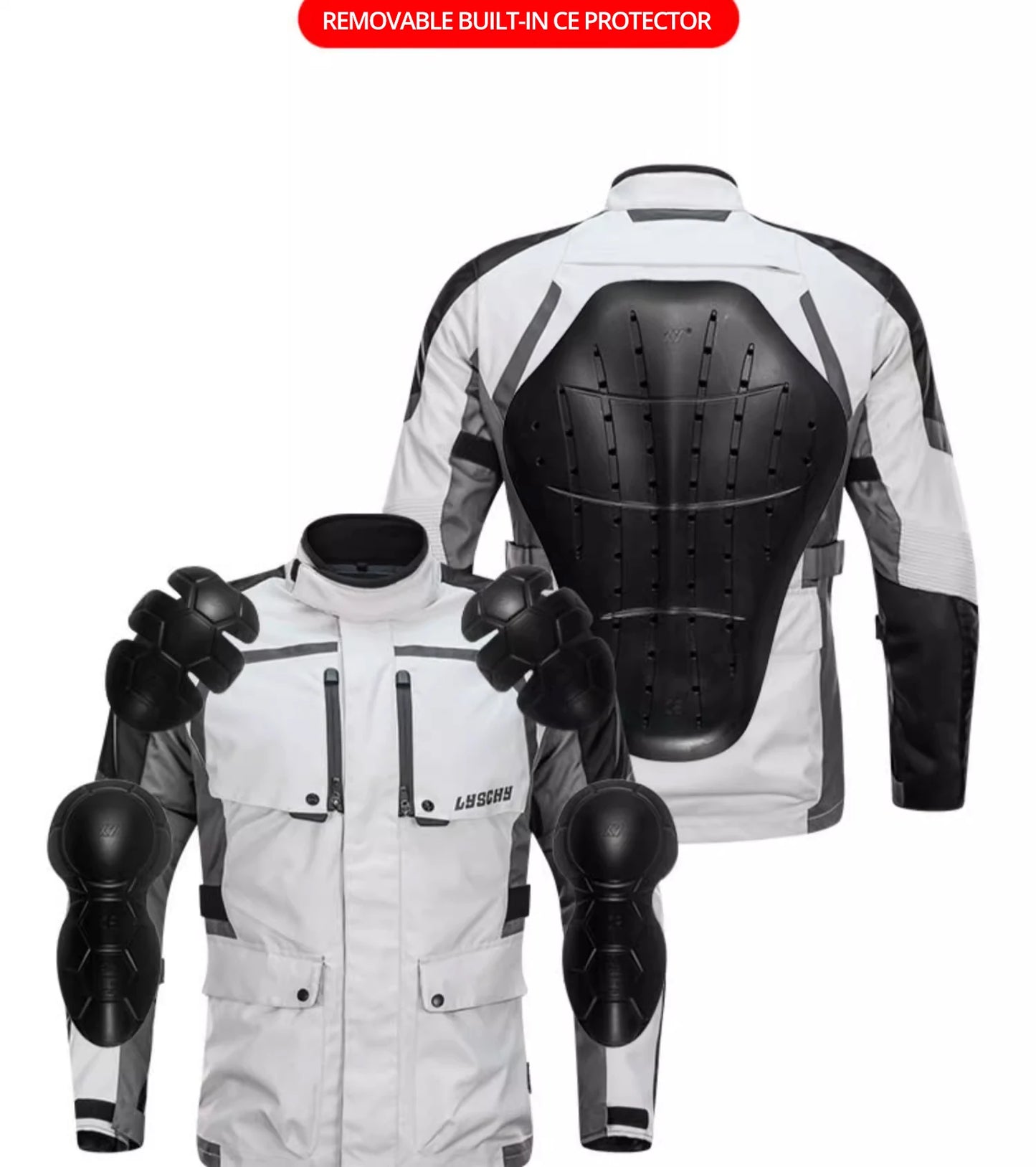 Motorcycle Jacket Pants Suit Waterproof Men Motorbike Riding Moto Jacket Prot... | Henderson Shop
