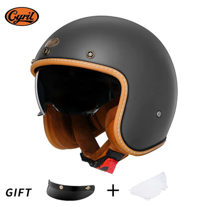 Vintage Half Face Helmet | DOT Certified & ECE Certified - View 28 | Henderson Shop