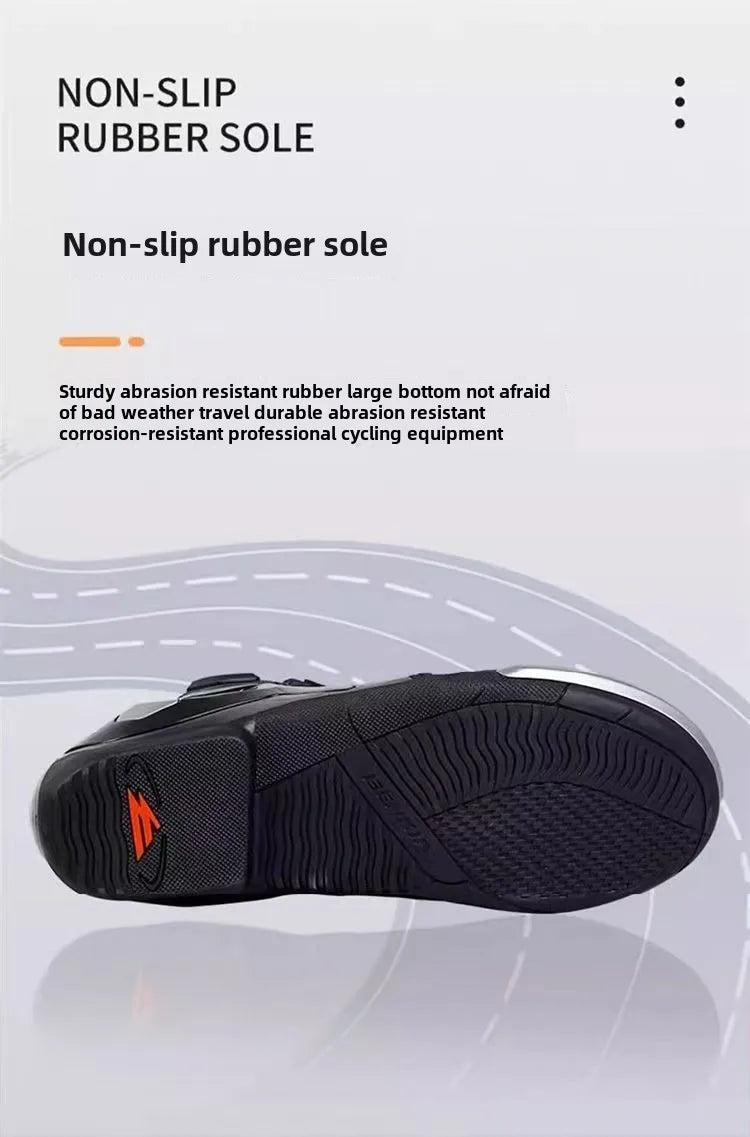 BENKIA Motorcycle Boots Men Professional Track Riding Botas