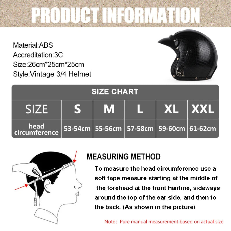 Uchoose Vintage Half Face Helmet | Leather - View 5 | Henderson Shop