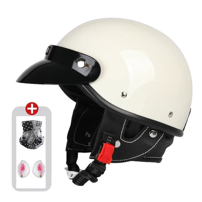 Vintage Half Face Helmet | Bluetooth - View 24 | Henderson Shop