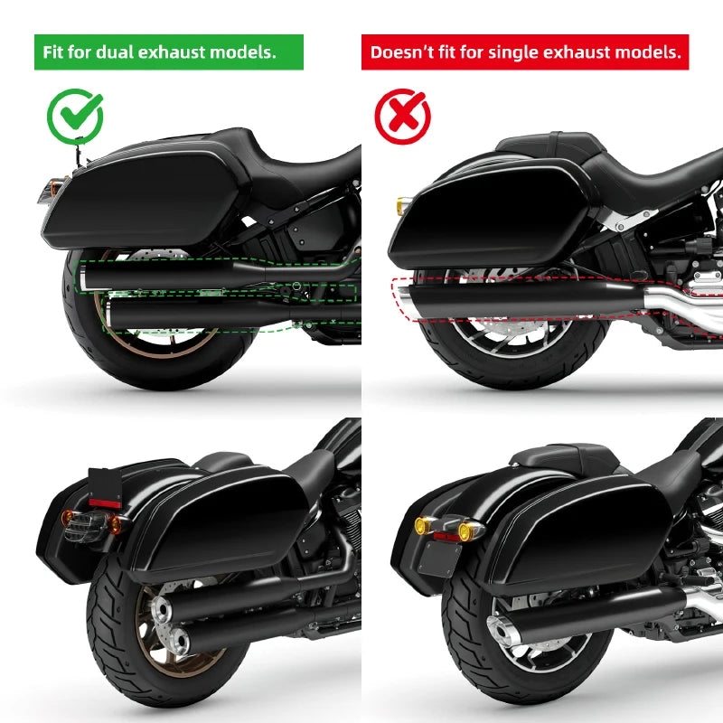 Saddlebags Bags For Harley Street Bob 2018-2024 2020 2022 2023 Softail Standsrd 2018-2024 2019 2020 2021 2023