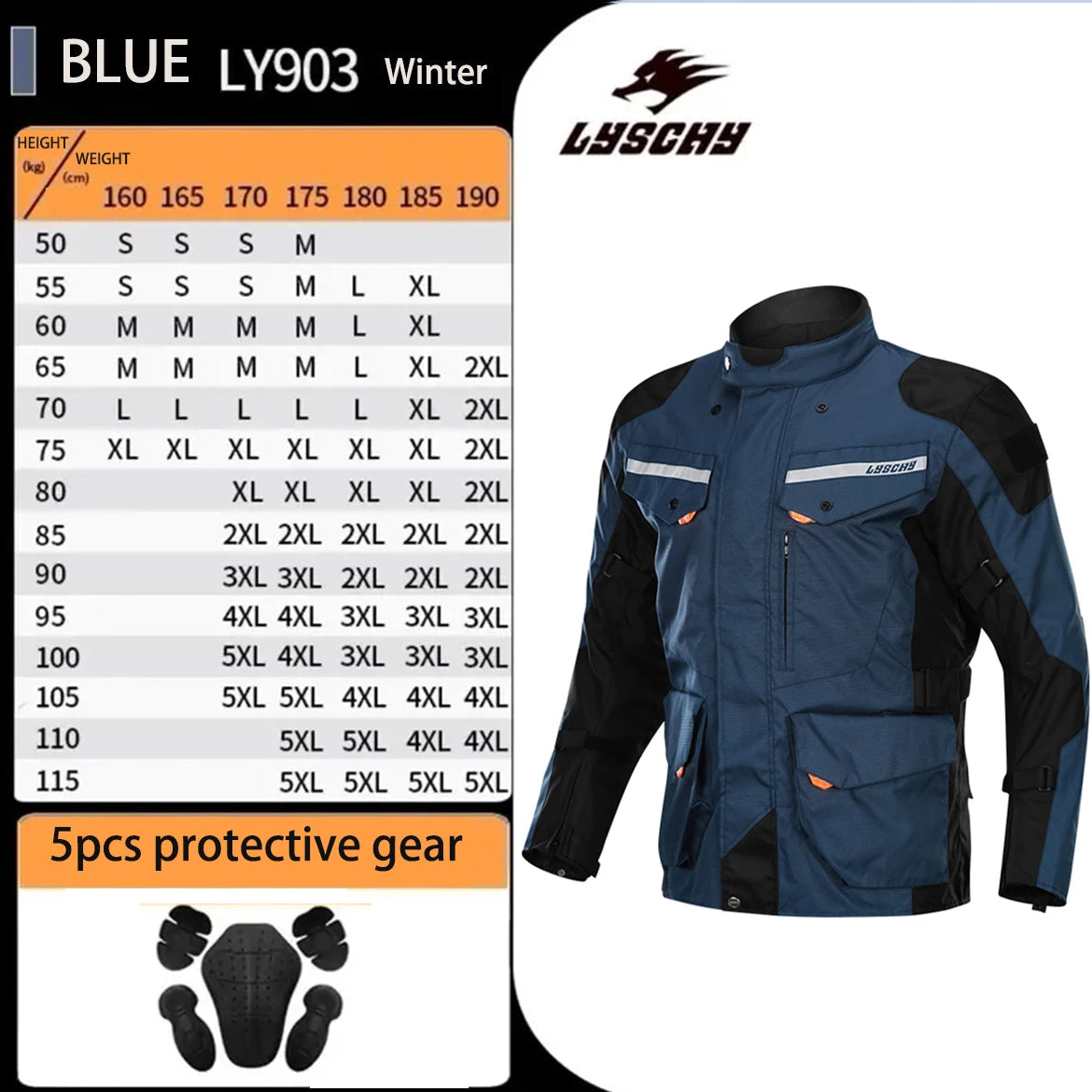 Motorcycle Jacket Pants Suit Waterproof Men Motorbike Riding Moto Jacket Prot... | Henderson Shop